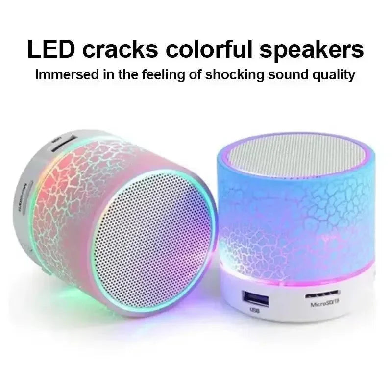 NNEOBA Mini Bluetooth Speaker Wireless LED Blue