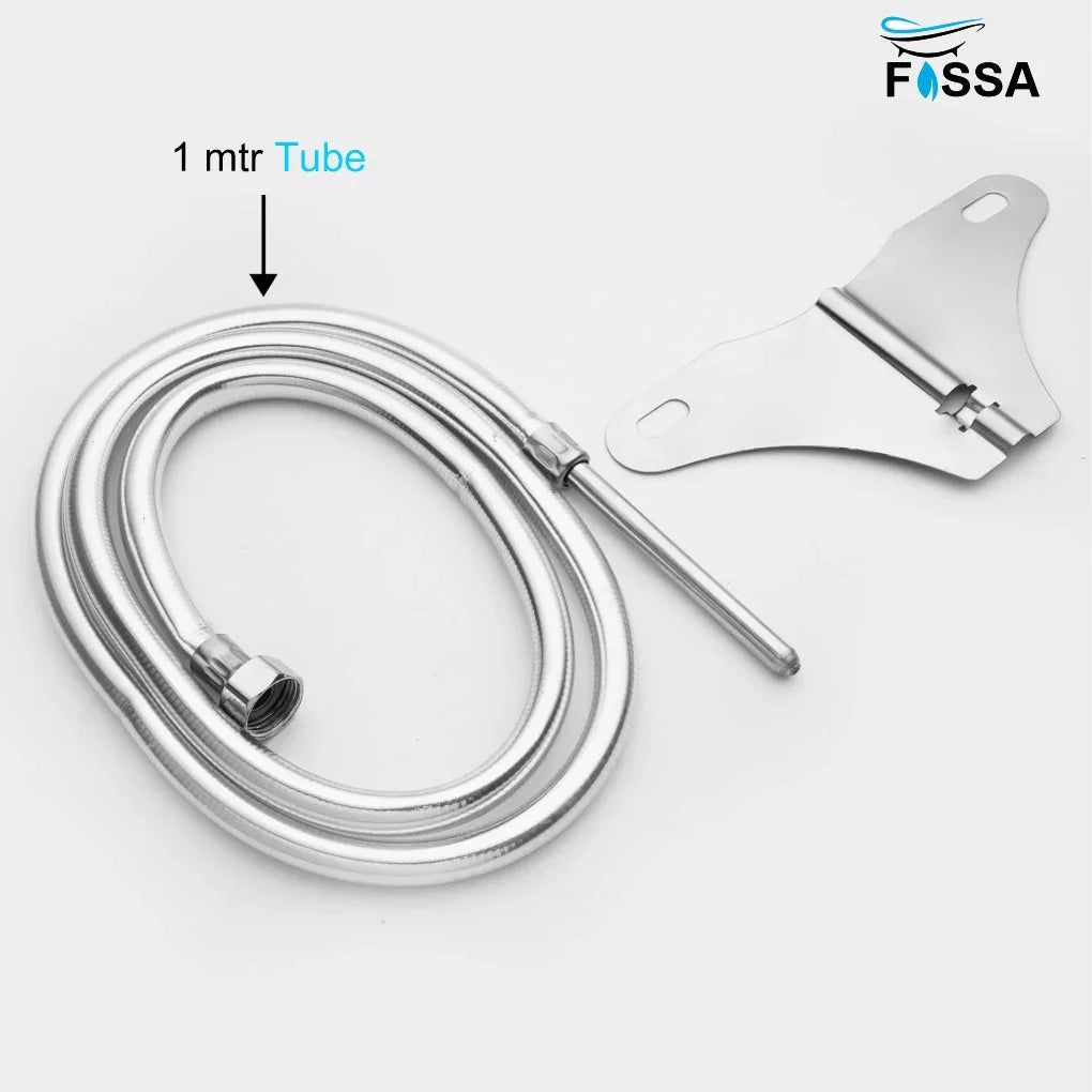 Straight Jet Spray with Heavy PVC Hose Pipe 1 Meter for Toilet